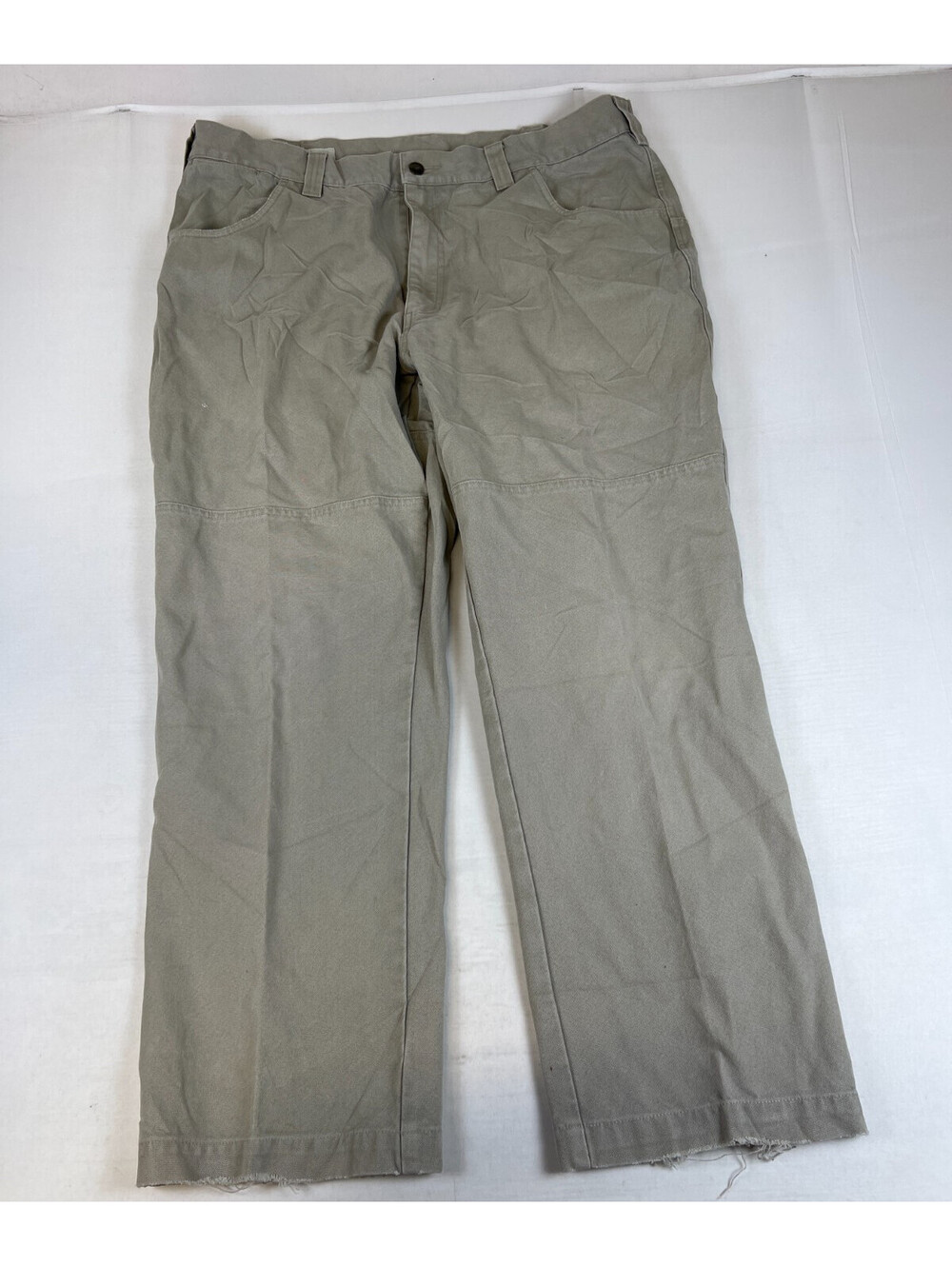 Orvis Men's Size 40x30 Beige Canvas Casual Workwear Pants 100% Cotton